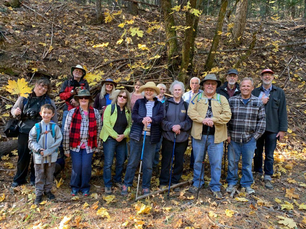 East Weaver Creek fieldtrip participants, October 26, 2019..