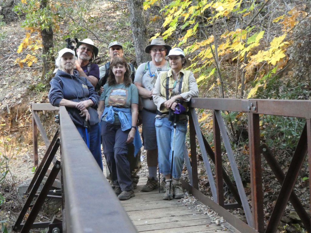 Upper Sacramento Ditch trail hike participants