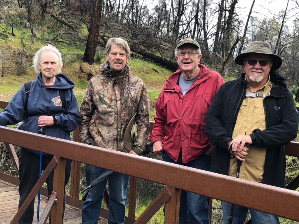 Stalwart hikers on the March 7 field trip to Upper Salt Creek Trail Photo by Chris Harvey.