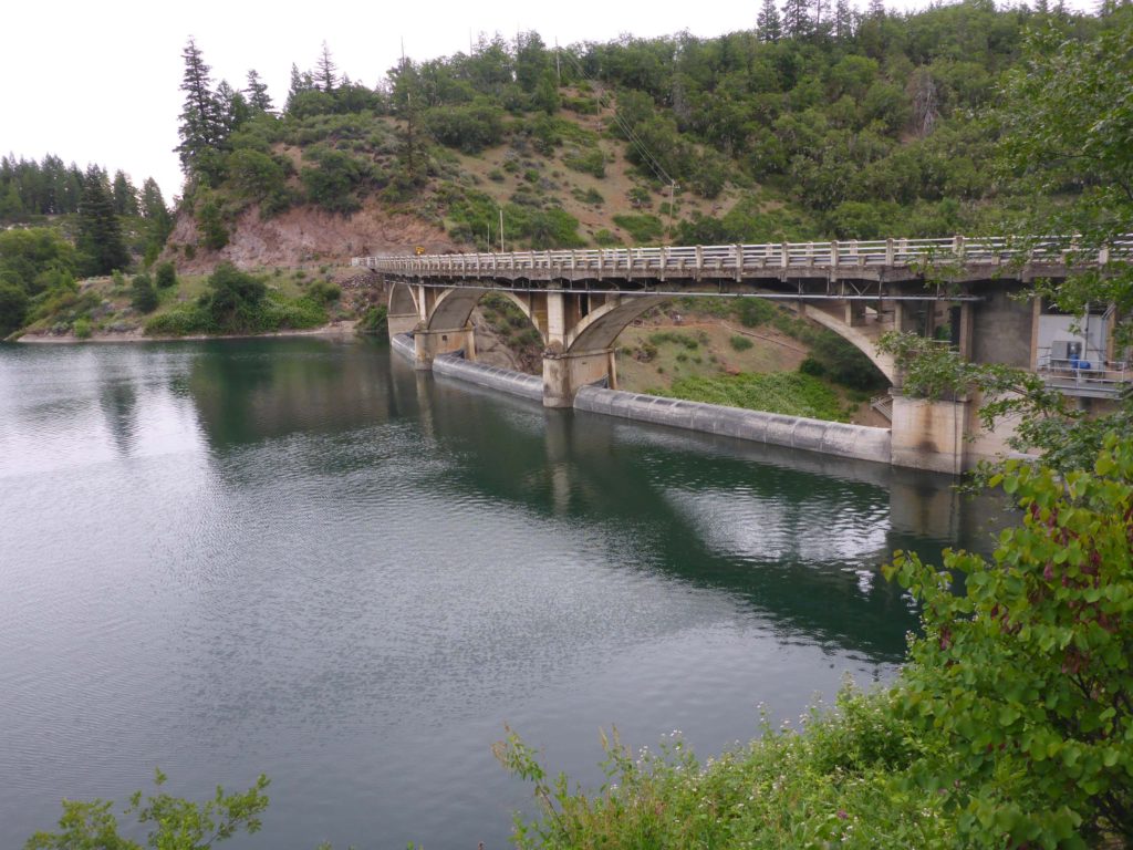 Lake Britton dam. D. Burk.