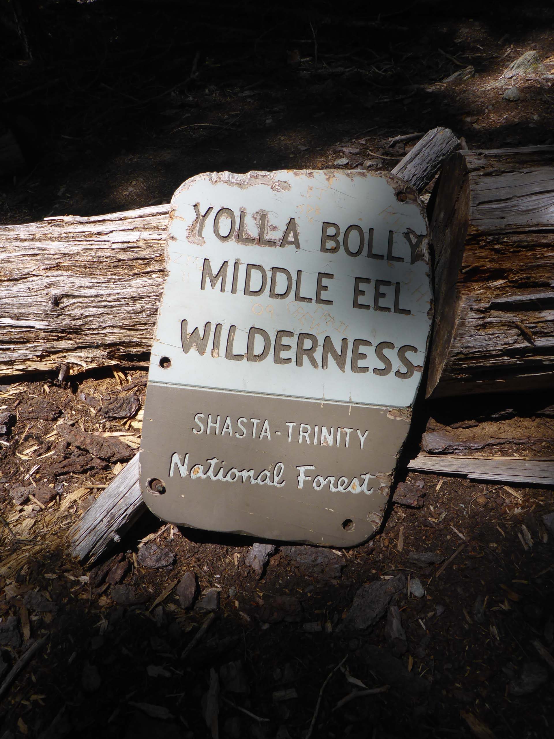 Wilderness boundary sign. D. Burk.
