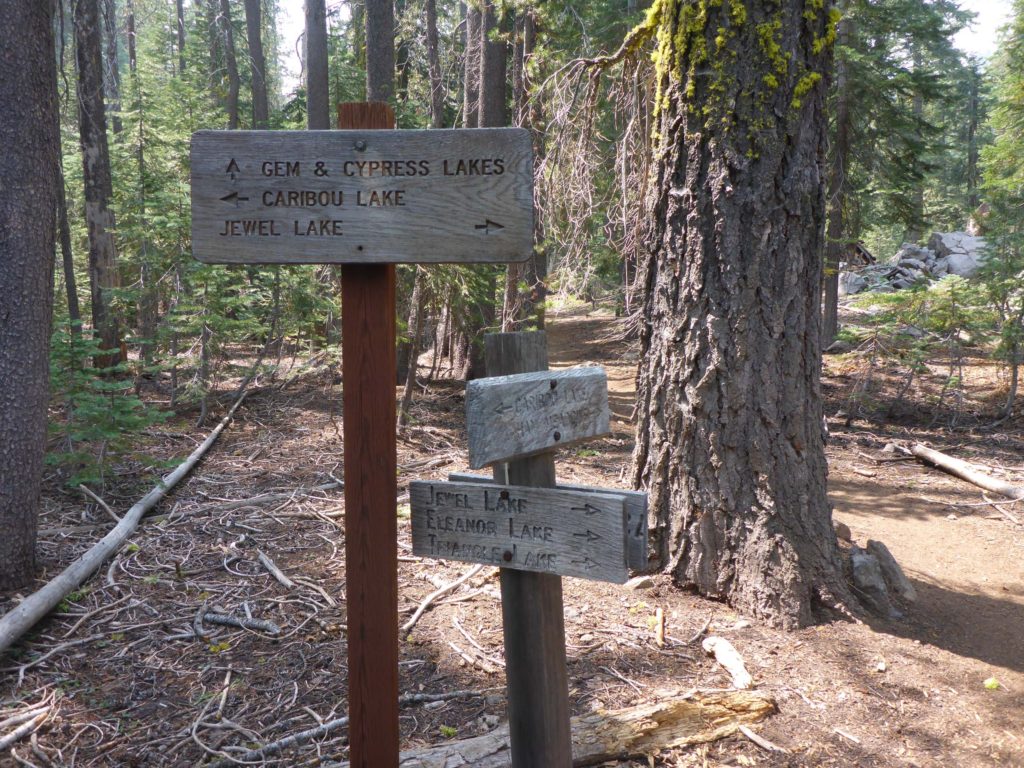 Black Lake Loop Trail signage. D. Burk.