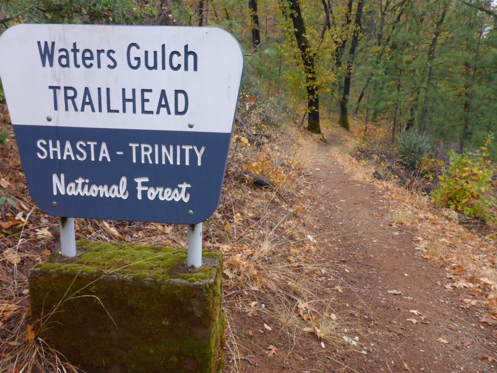 Waters Gulch Loop Trail trailhead. D. Burk.