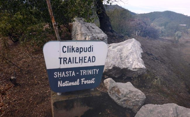 Clikapudi Trailhead on FR 33N27. D. Burk.