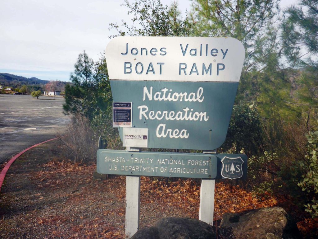 Jones Valley Boat Ramp sign, D. Burk.