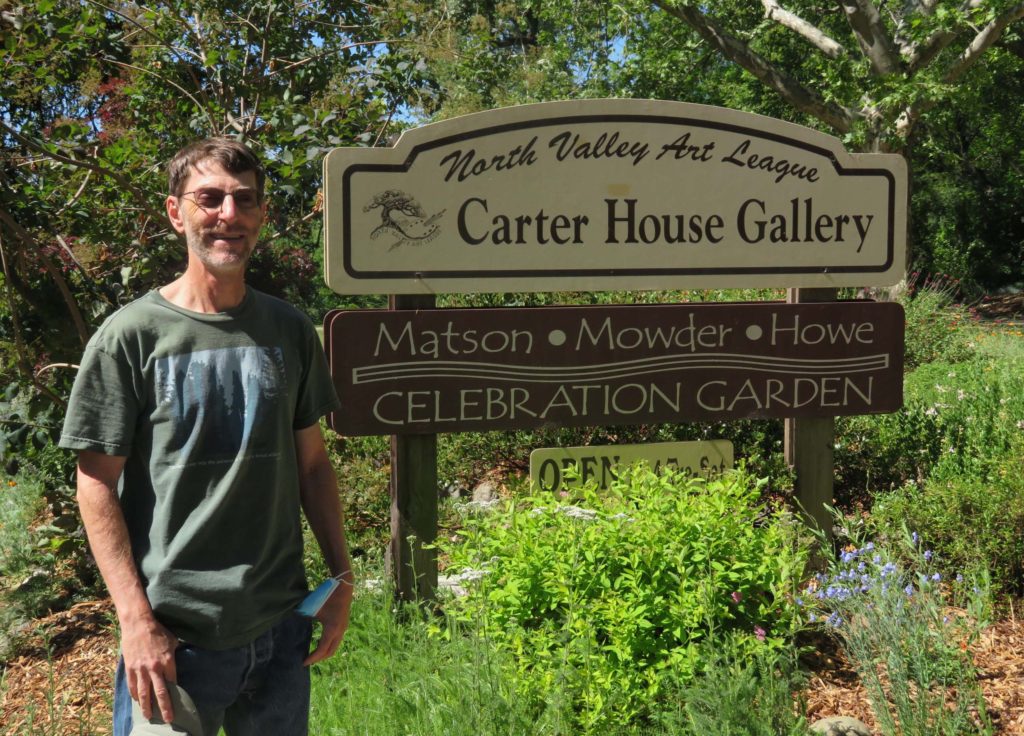 Doug at MMH garden. D. Ledger.