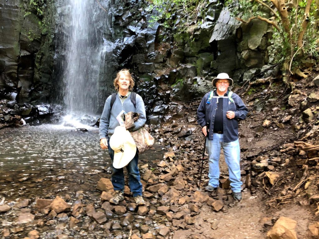 David Ledger, Bob Madison at Ravine Falles. C. Harvey.