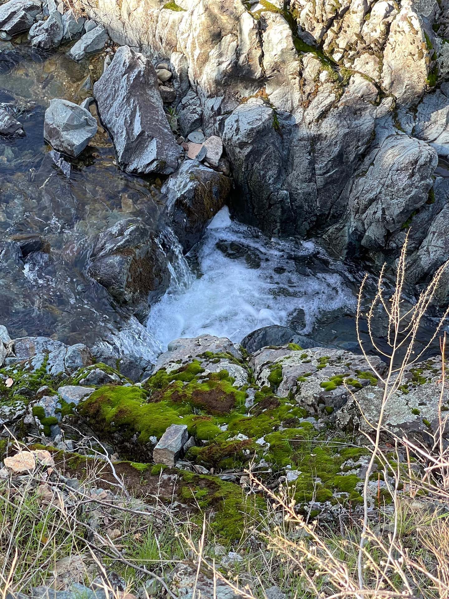 Lower Salt Creek waterfall. C. Harvey.