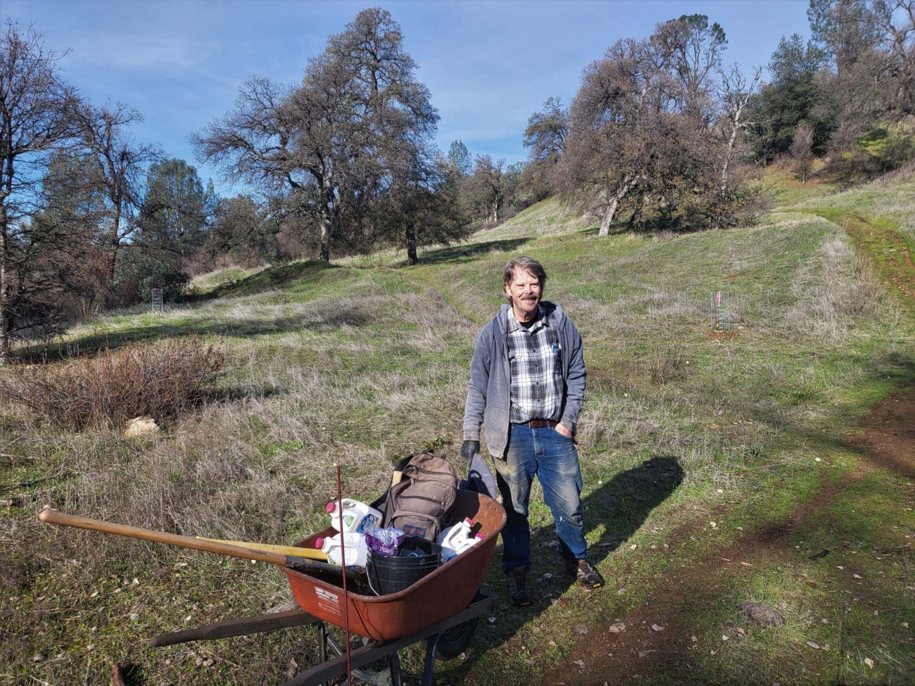 David Ledger at Oregon Gulch. D. Mandel.