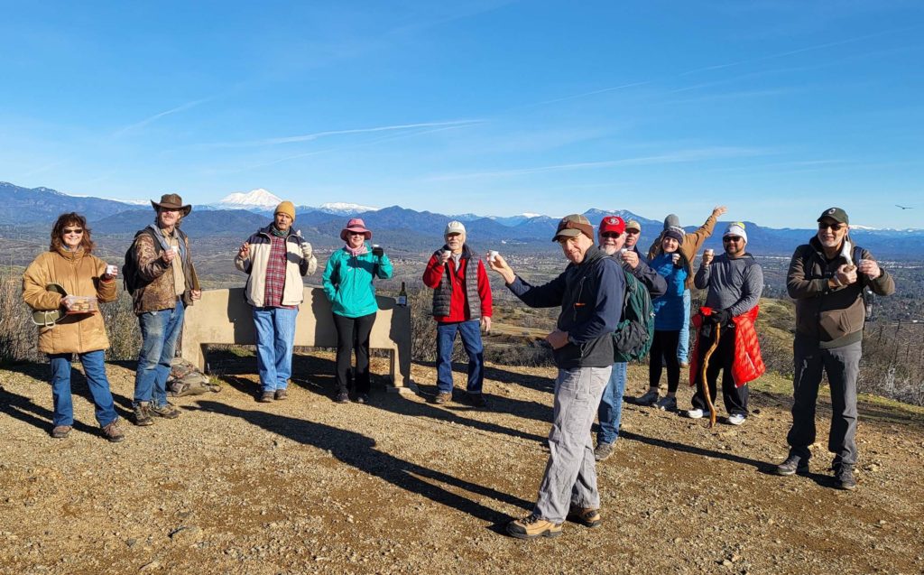 Top of the World New Year's Day toast. D. Mandel.