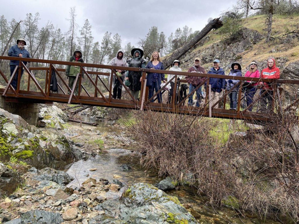 Upper Salt Greek Trail field trip attendees. C. Harvey.