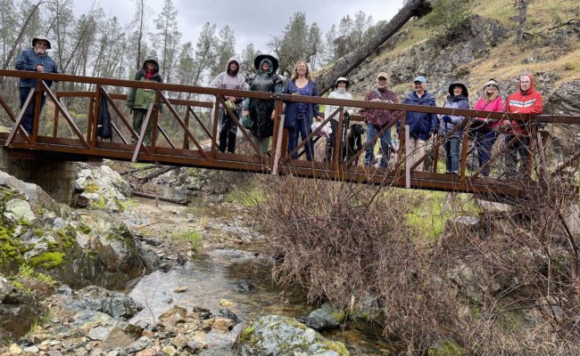 Upper Salt Greek Trail field trip attendees. C. Harvey.