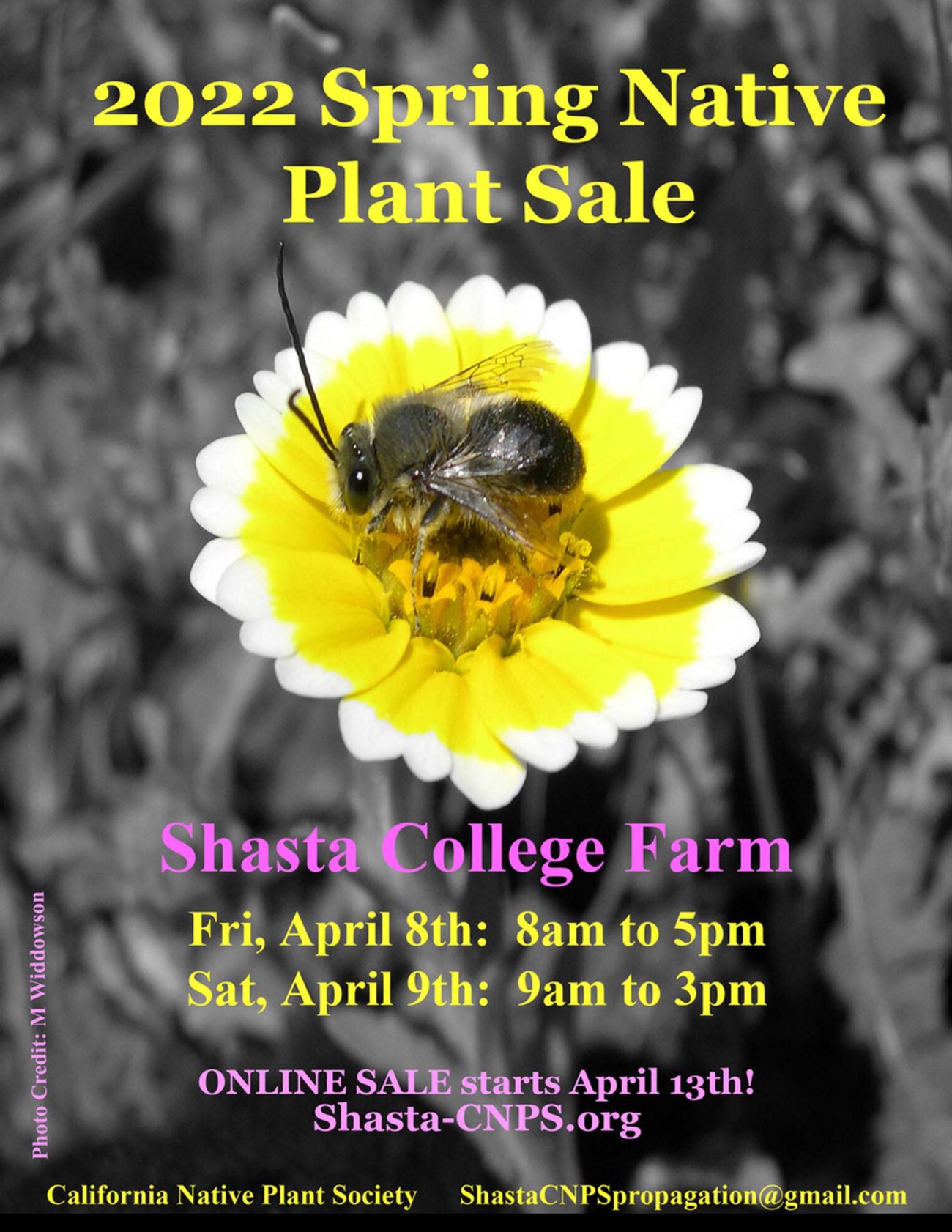 Spring 2022 plant sale poster.