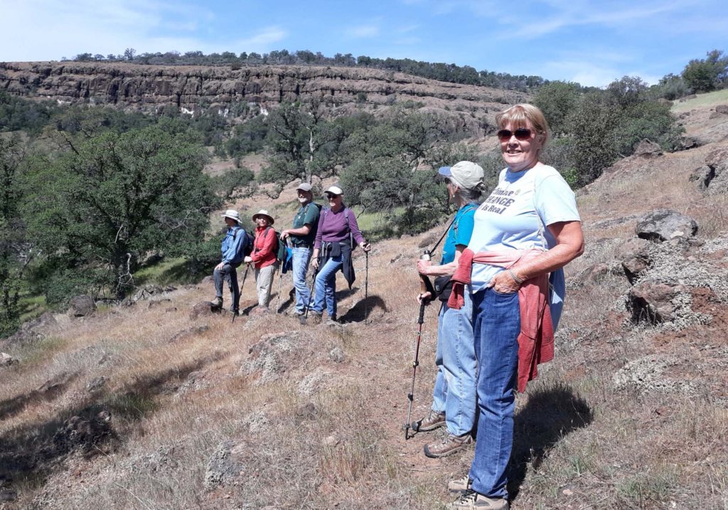 Dye Creek Preseve hike attendees. D. Ledger.