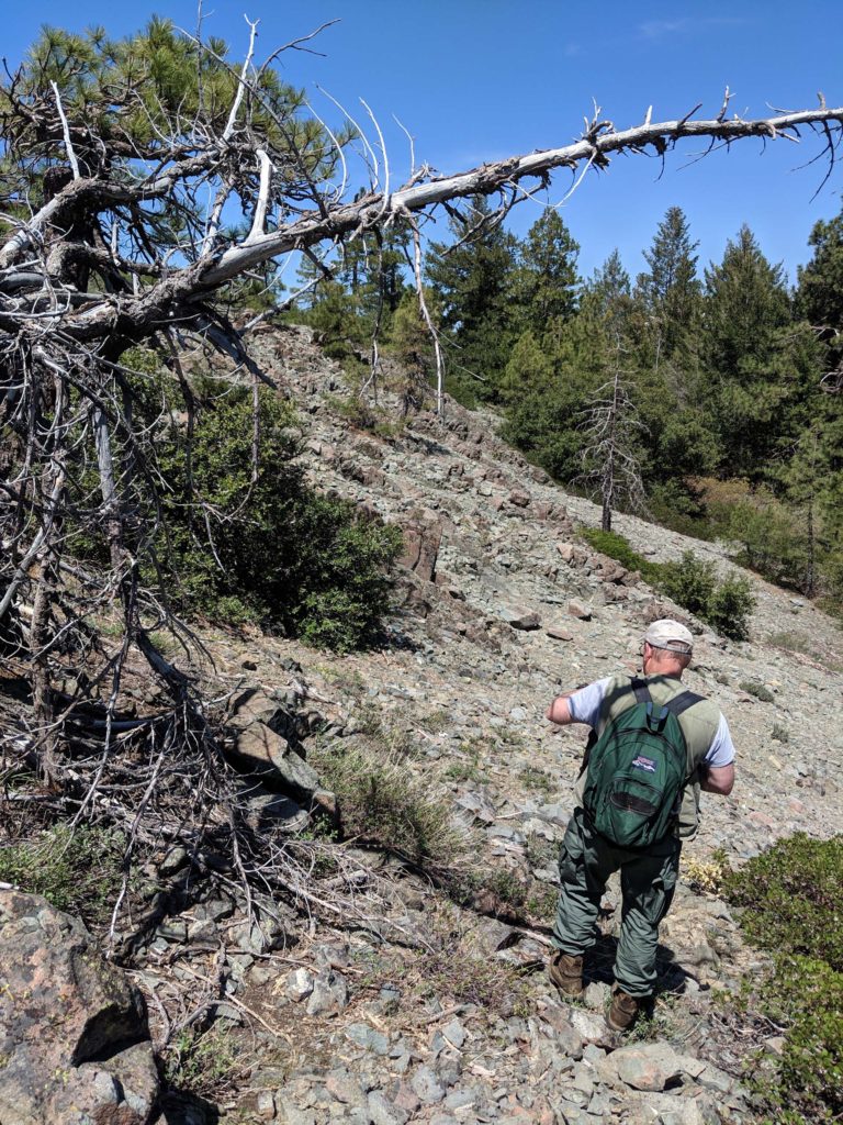 Len Lindstrand on Minnesota Mountain. J. Kierstead.