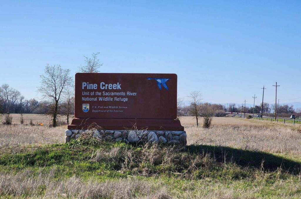 Pine Creek Unit entrance sign. D. Burk.