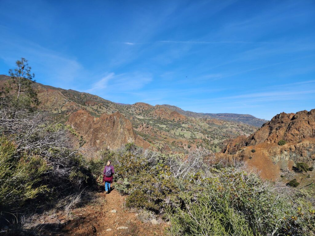 Descending down to Thomes Creek. D. Burk. 12 Feb 2023. Nomlaki.