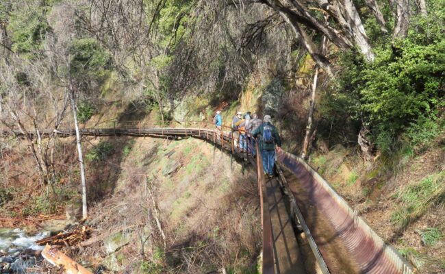 Crystal Creek Ditch Trail catwalk. D. Ledger.