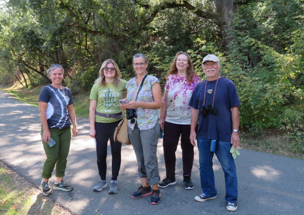 Five bioblitz participants. D. Ledger.