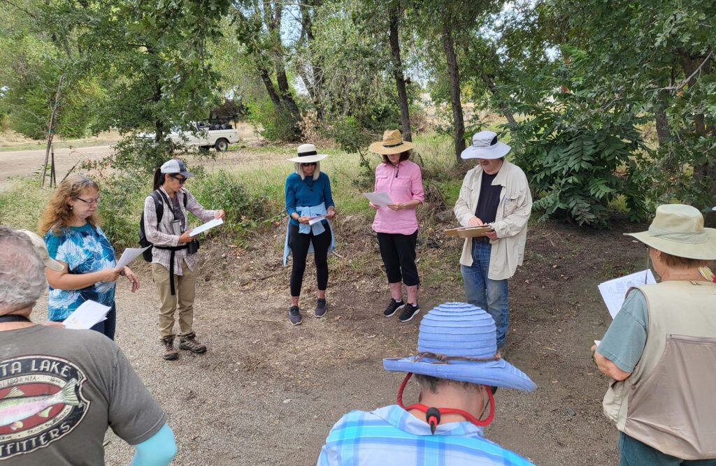 Leaf morphology walk participants. D. Mandel.