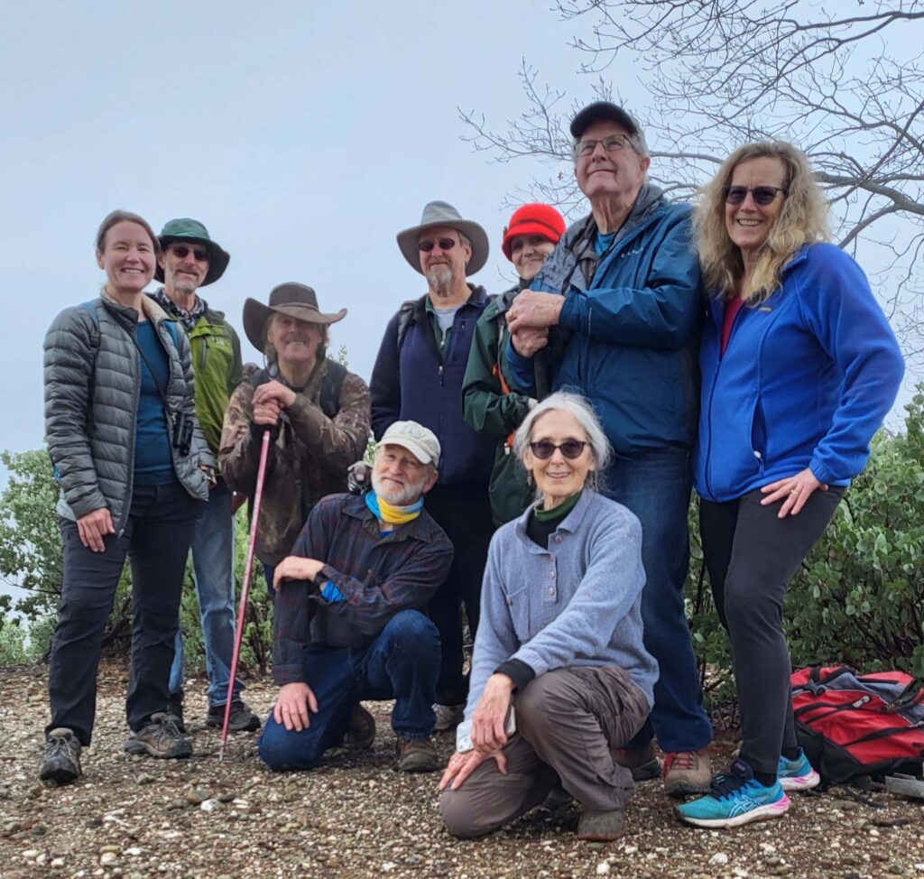 Hikers at Chamise Peak. D. Mandel.