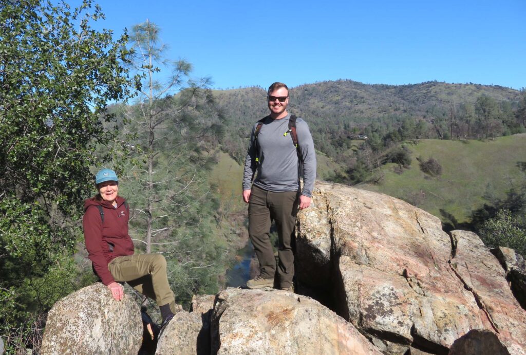 and Spencer Henderson at Clear Creek overlook. D. Ledger.