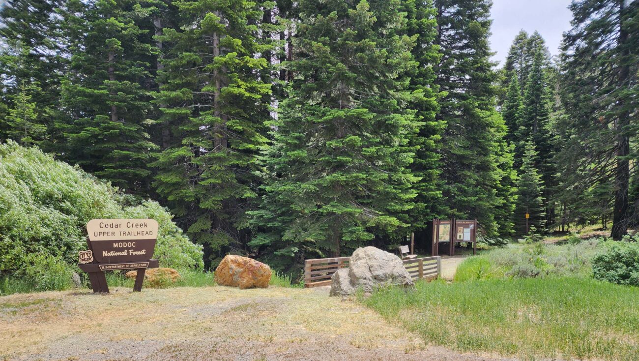 Cedar Creek Upper Trailhead. D. Burk.