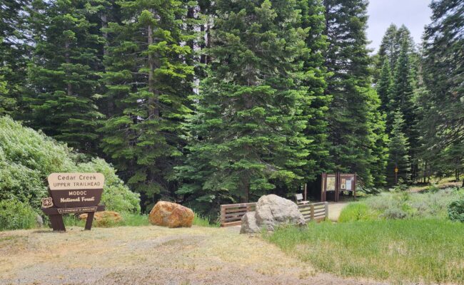 Cedar Creek Upper Trailhead. D. Burk.