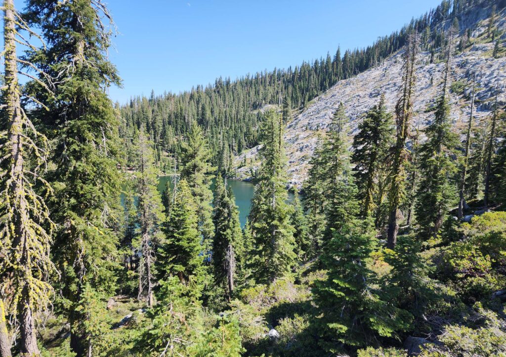 Little Boulder Lake from above. D. Burk.