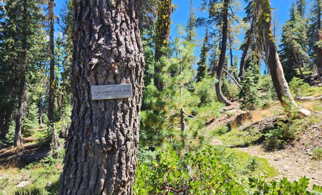 Lake Helen path sign. D. Burk.