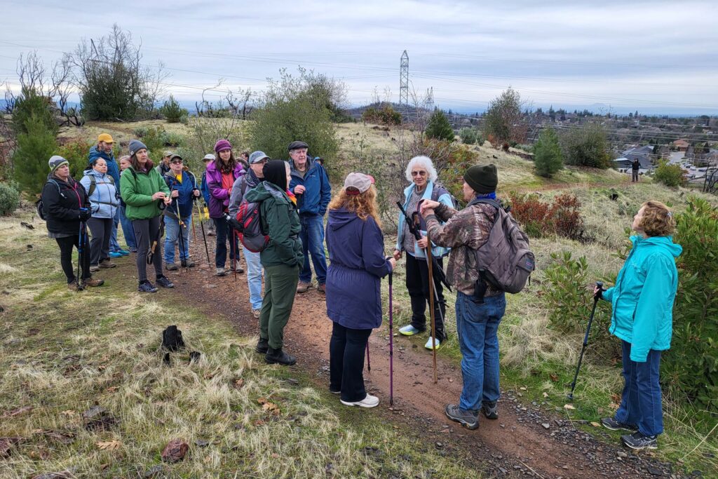 New Year's Day hike on Westside Trail. D. Mandel.