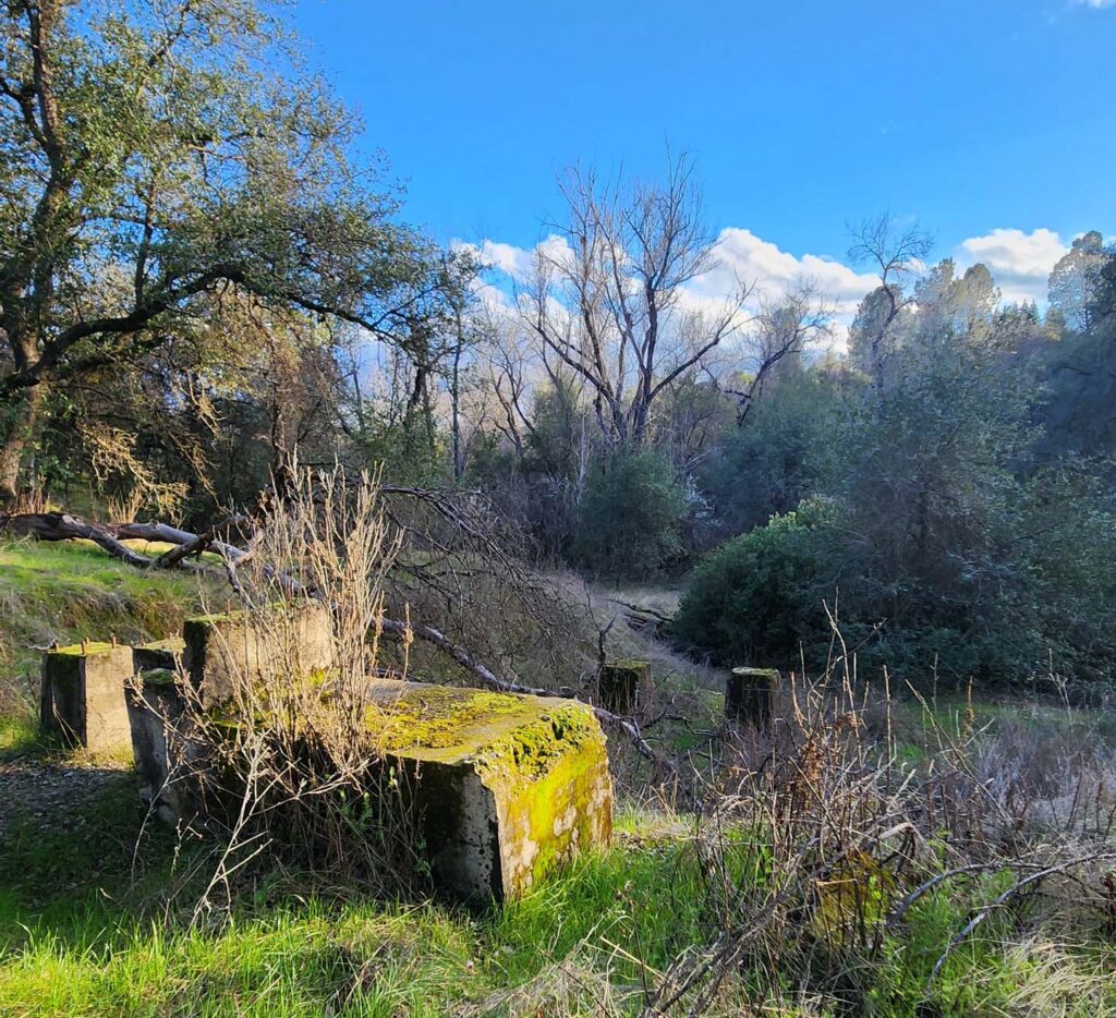 Stamp mill remnants at Blue Gravel Mine. J. Malik