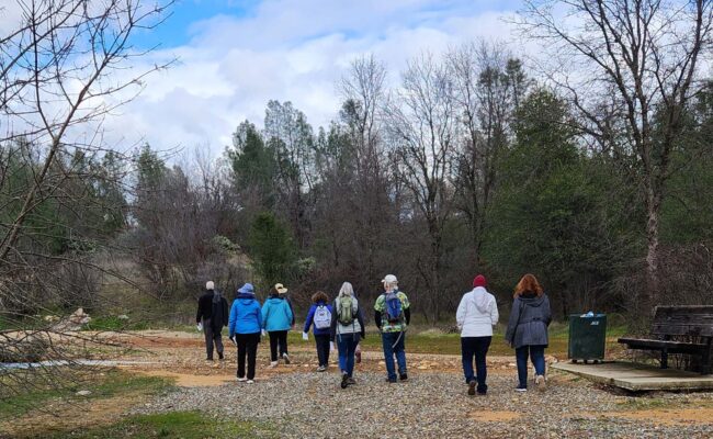 Boulder Creek area walk participants. J. Malik.