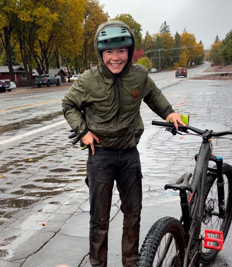 Ellery after a mountain bike ride. M. Towner.