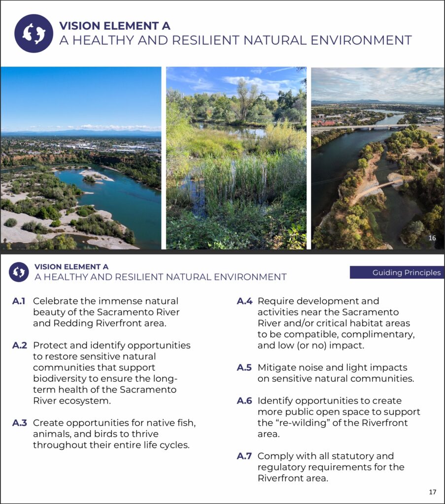 Slide 17 of Emerging Redding Riverfron Concepts. MIG.