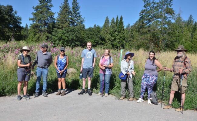 The group of hikers for the Spring Hill hike, June 29, 2025. Photo by Holly White-Wolfe