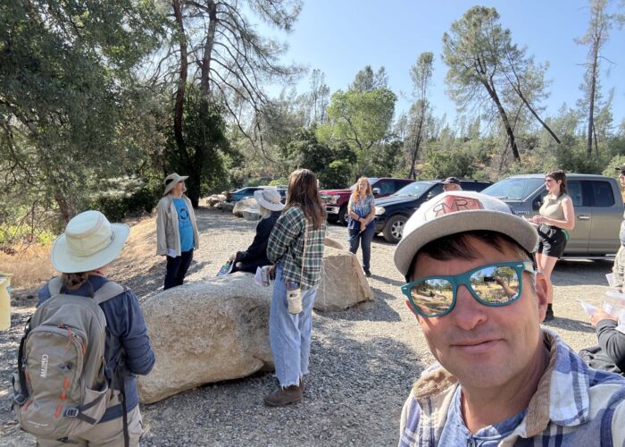 Jeremy Kelley's selfie at the parking area. Photo by J. Kelley.