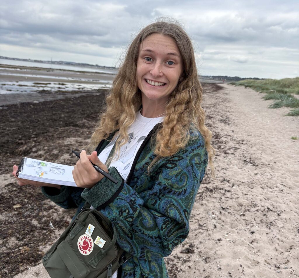 Heather Bortolussi in Scotland. H. Bortolussi.