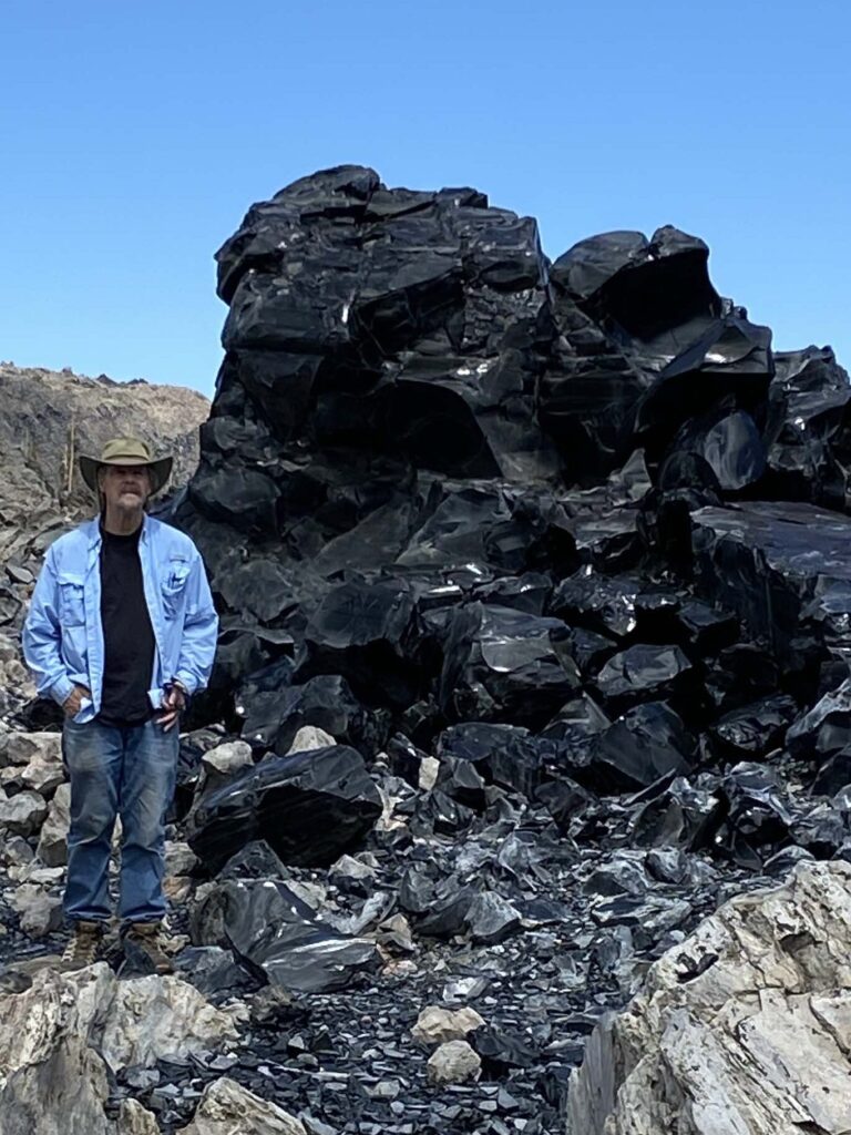 David Ledger on Glass Mountain, Sattitla. August 2025. G. Horn.