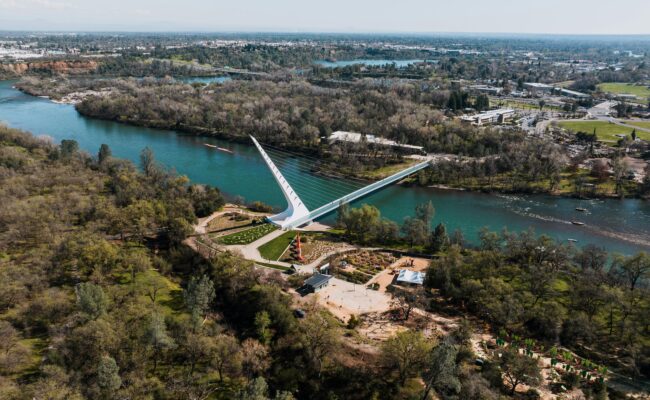 The Sundial Bridge over the Sacramento River. Photo by Kelly on Pexels.
