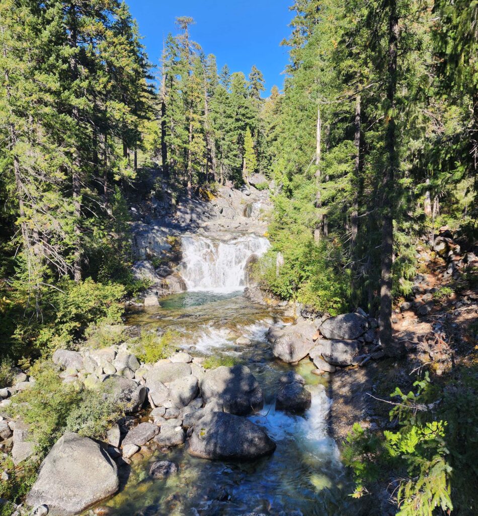 Cascading falls on Canyon Creek.  D. Burk.