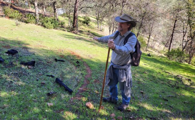 David at Jenny Creek open Space. D. Mandel.