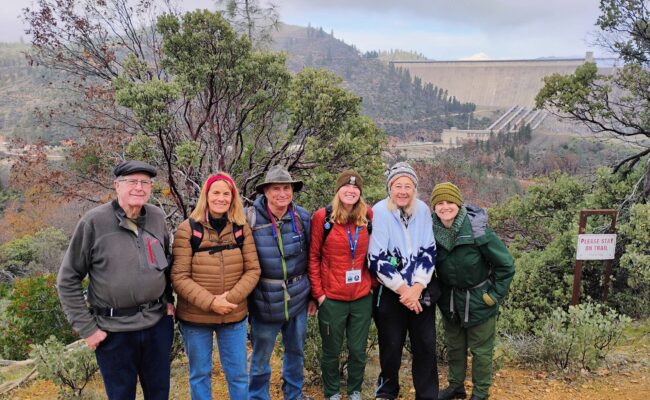 Hikers on Upper Sacto Ditch Trail. D. L.