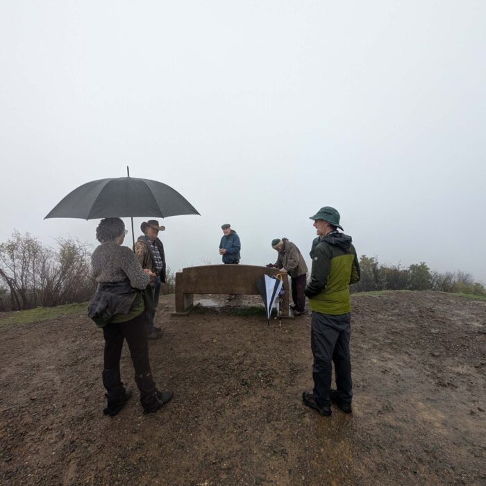 Hikers at the Top of the World, January 1, 2026. R. Redlich.