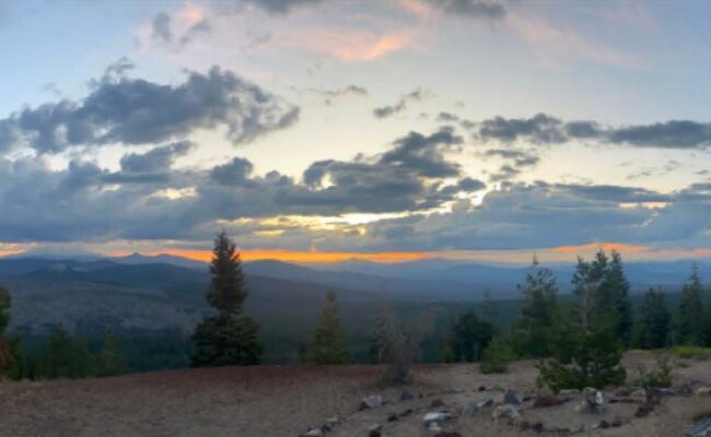 Sunset at Sáttítla Highlands National Monument. Photo courtesy of Mount Shasta Bioregional Ecology Center.