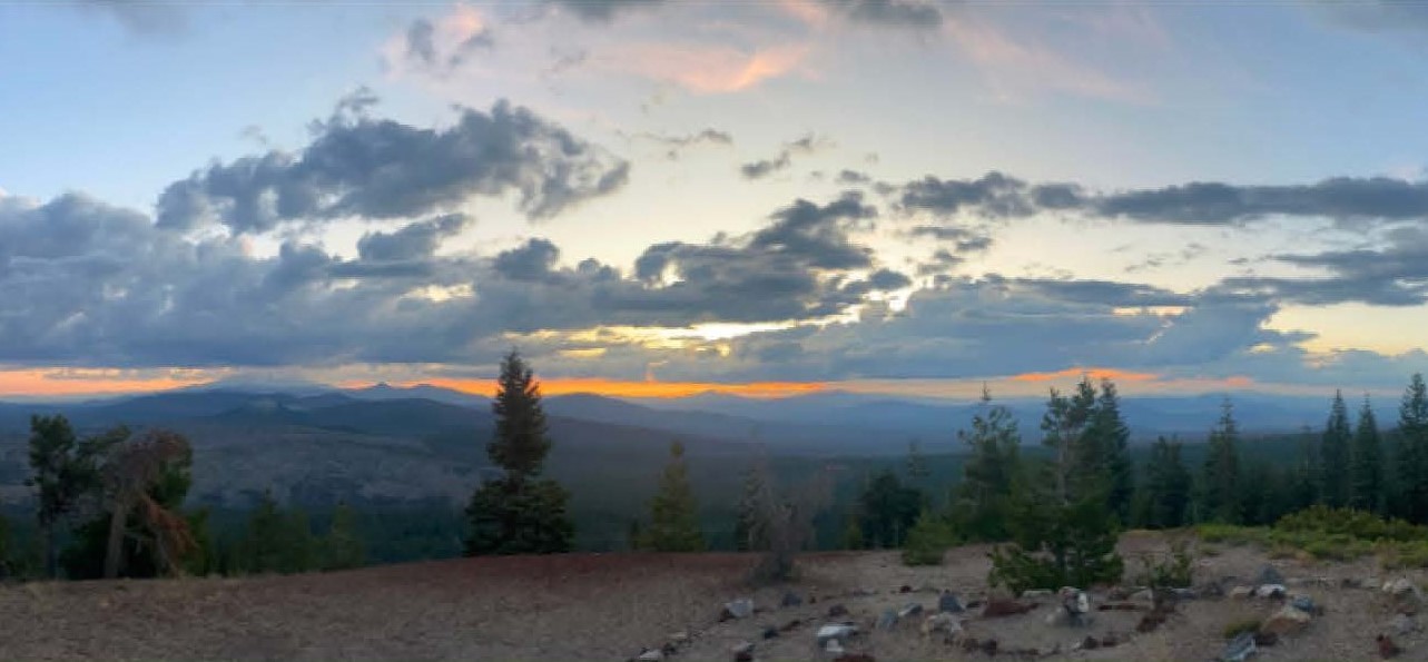 Sunset at Sáttítla Highlands National Monument. Photo courtesy of Mount Shasta Bioregional Ecology Center.