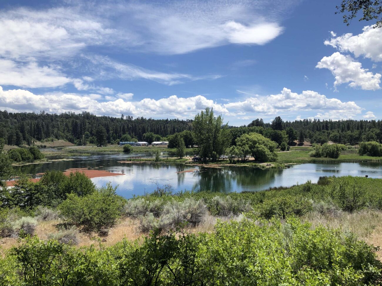 Baum Lake, a protected property conserved by Shasta Land Trust, in May, 2022. Photo by T. Blevins