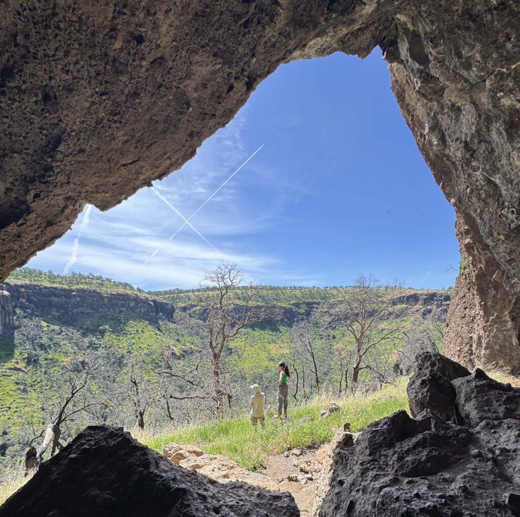Native American cave. H. Pratt.