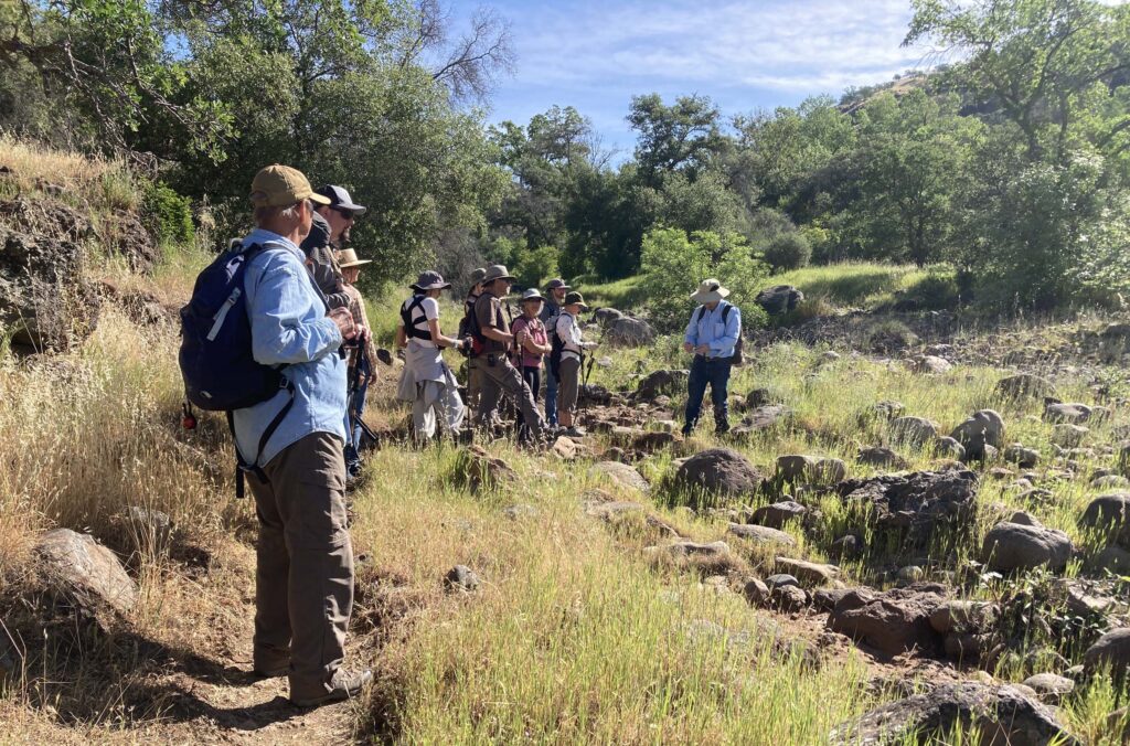Dye Creek Preserve hikers. L. Ross.