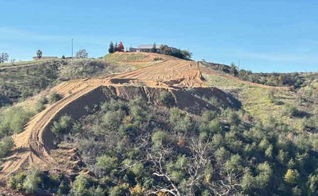 Illegal grading at Clear Creek Gun Club. 2026. D. Ledger.